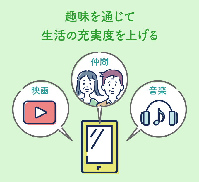 趣味を通じて生活の充実度を上げる