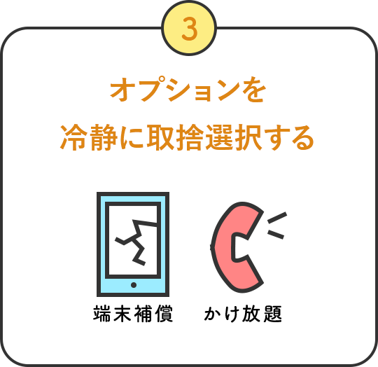 オプションを冷静に取捨選択する