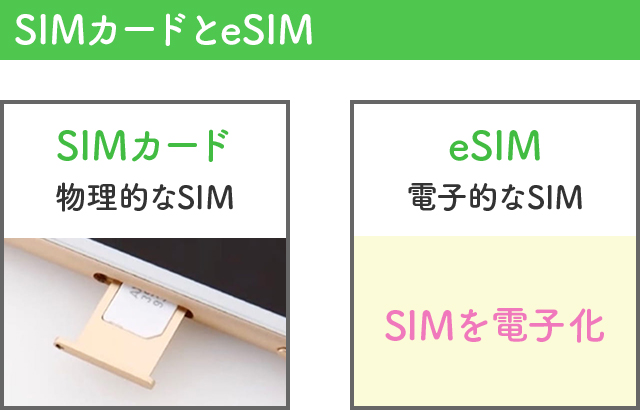 SIMカードとeSIM
