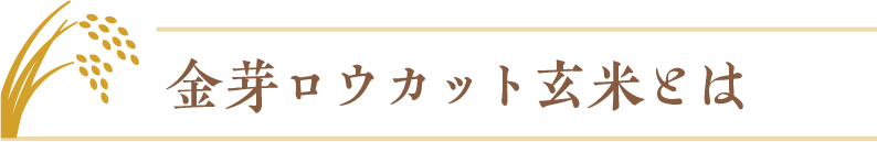 金芽ロウカット玄米とは